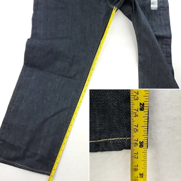 Levi's 501 Original Jeans Button Fly Dark Wash Denim 100% Cotton Men's 44x30 NWT - Picture 5 of 11
